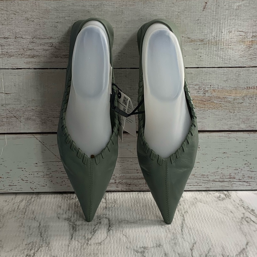 Zara Flat Soft Leather Shoes - Picture 10 of 14